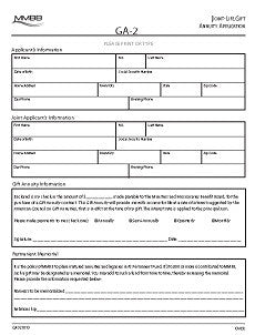 GA-2 Joint-Life Gift Annuity Application (Print on demand)