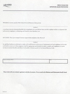 TAS FORM OF RESOLUTION (Print on demand)