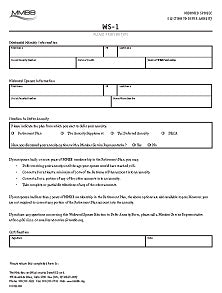 WS-1 Widowed Spoud Election To Defer Annuity (Print on demand)